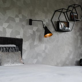 Candeeiro de parede design preto ajustável - Luna