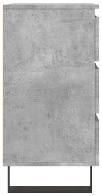 Mesas de cabeceira 2 pcs derivados madeira cinza cimento