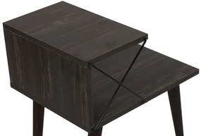 Mesa de Cabeceira Cross – Castanho Escuro – 50x55x40 cm