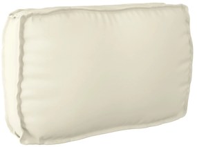 vidaXL Capa de Palete para Encosto Creme 70x40x12 cm Tecido Oxford