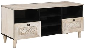 vidaXL Gabinete para TV com gaveta Branco 100 x 33 x 46 cm