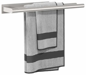Suporte de Toalha Prateado 40 x 9 x 4 cm Aço inoxidável