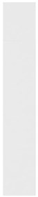 Conjunto armário de TV/estante 3 pcs 180x30x180 cm branco