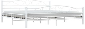 Estrutura de cama 200x200 cm metal branco