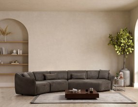 Sofá de Canto Mentis – Castanho – 360x108x79 cm