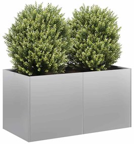vidaXL Planter 80x40x40 cm aço galvanizado
