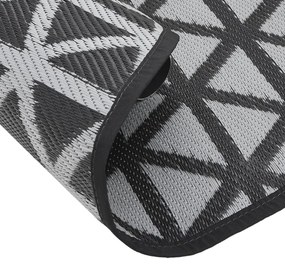 Tapete de exterior Ø120 cm ARAKIL PP preto