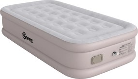 Outsunny Colchão Insuflável Individual Dobrável com Bomba, Enchimento em 3 Min e Esvaziamento em 2 Min, Bolsa, Suporta 200 kg, 190x97x39 cm, Caqui | Aosom Portugal