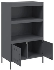 Aparador alto 68x39x113 cm aço antracite
