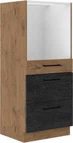 Armário modular para eletrodomésticos de encastrar Wood Dark 125