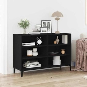 Sideboard vidaXL Carvalho Preto 103,5x35x70 cm de madeira de engenharia