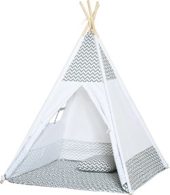 Tenda de brincar para crianças 1,2 x 1,2 x 1,55 m - Porta com fecho, janela, tapete, almofada e saco de transporte incluídos - para uso interior e ext