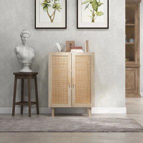 Aparador Dorte de 2 Portas de 73 cm em Vime - Design Natura