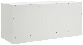 Móvel de TV 99x39x44 cm aço branco