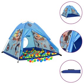 Tenda de brincar infantil 120x120x90 cm azul