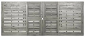 Mesa de jantar p/ jardim (160-240)x100x75 cm acácia maciça