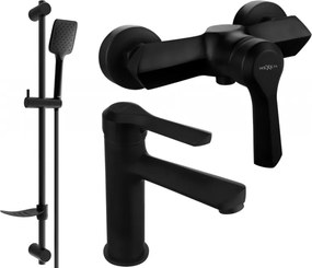 Mexen Sabre DF62 conjunto de chuveiro, preto - 72104DF62-70