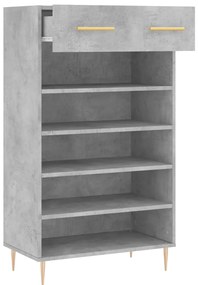 Sapateira 60x35x105 cm derivados de madeira cinzento cimento