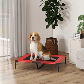 Cama com pés, cama para cães e gatos, cama de campanha, cama elevada para animais, tecido Oxford, textilene microperfurado, metal