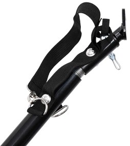 Reboque bicicletas/carrinho para animais 2-em-1 azul/preto