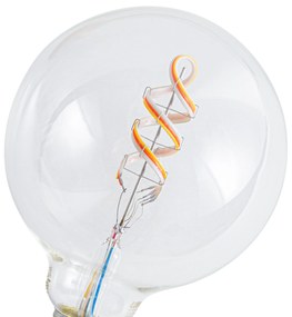 Lâmpada LED inteligente E27 RGBW G125 9W 806 lm 2700K