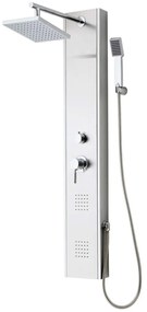 SCHÜTTE Painel de duche misturadora manípulo único TAHITI aço inox.
