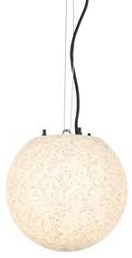 Candeeiro de suspensão exterior moderno cinzento 25 cm IP65 - Nura Moderno