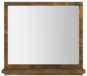 Espelho WC 40x10,5x37 cm derivados de madeira carvalho fumado