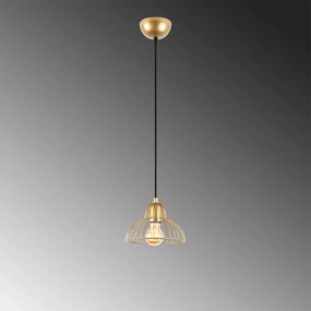 Candeeiro Chandelier Dopo – Dourado Brilhante – 20 x 20 x 114 cm