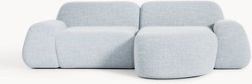 Sofá de canto modular em bouclé Wolke (3 lugares)