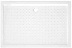 Base de chuveiro com pontos 80x120x4 cm ABS branco