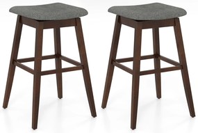 Mesa de centro redonda de 2 andares com 4 prateleiras - marrom rústico