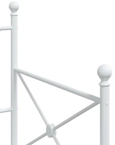 Cama de Dia sem Colchão 90x190 cm aço branco