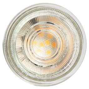 Conjunto de 5 lâmpadas LED GU10 50mm reguláveis em Kelvin transparentes 4,5W 345 lm 2000-2700K