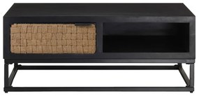 Mesa de centro 90x60x35 cm madeira de mangueira maciça