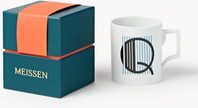 Westwing x MEISSEN, Caneca artesanal com motivo decorativo Initials