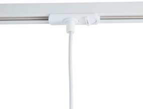 Candeeiro suspenso moderno bege com branco para sistema de calha monofásico - Iconic Frini Moderno