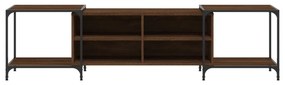 Móvel de TV 203x37x50 cm derivados de madeira carvalho castanho