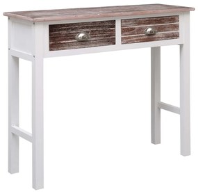 Mesa consola 90x30x77 cm madeira castanho