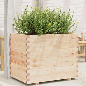 vidaXL Vaso/floreira de jardim 90x60x72 cm madeira de pinho maciça