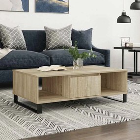 Mesa de centro 104x60x35cm derivados de madeira carvalho sonoma