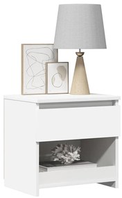 Mesas de cabeceira 2 pcs 40x30x39 cm derivados madeira branco