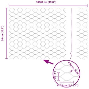 Postes de Cerca vidaXL 11 pcs U-Channel 60 cm Aço Galvanizado