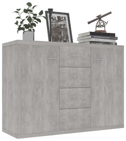 Aparador 88x30x65 cm contraplacado cinzento cimento
