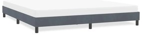vidaXL Estrutura de cama sem colchão 180x210 cm Veludo cinza escuro