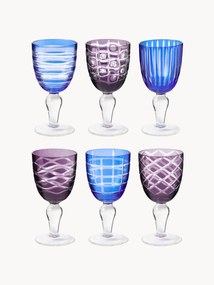 Copos de vinho Cobalt, conjunto de 6