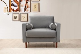 Cadeira Wing Rome – Cinza Claro – 105x85x90 cm