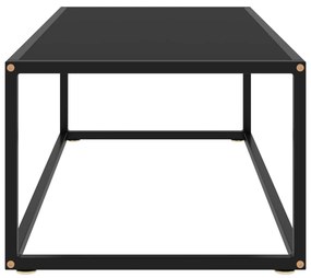 Mesa de centro 100x50x35 cm vidro preto