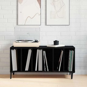 Armário de Carvalho Preto - 100x38x48 cm Feito em Madeira Engenharia