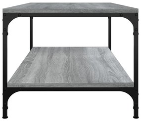 Mesa de centro 100x50x40cm derivados de madeira cinzento sonoma
